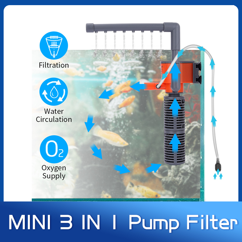 Xl Aquarium Fish - Xilong XL-666/777A Mini Pumping Oxygen Filter