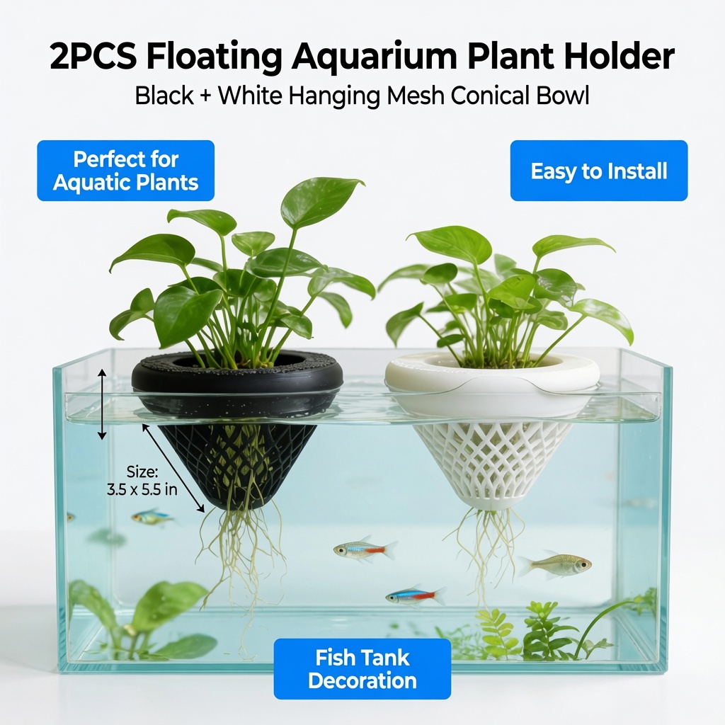 2PCS Floating Aquarium Plant H - Aquarium Fish Escape 评论和价格