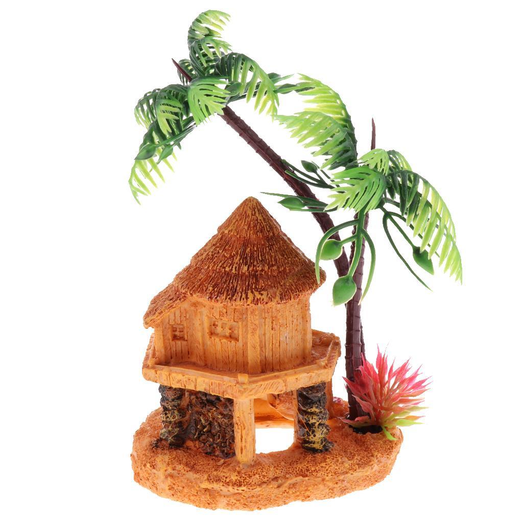 Artificial Coconut Tree Hidden - Aquarium Fish Cave 评论和价格