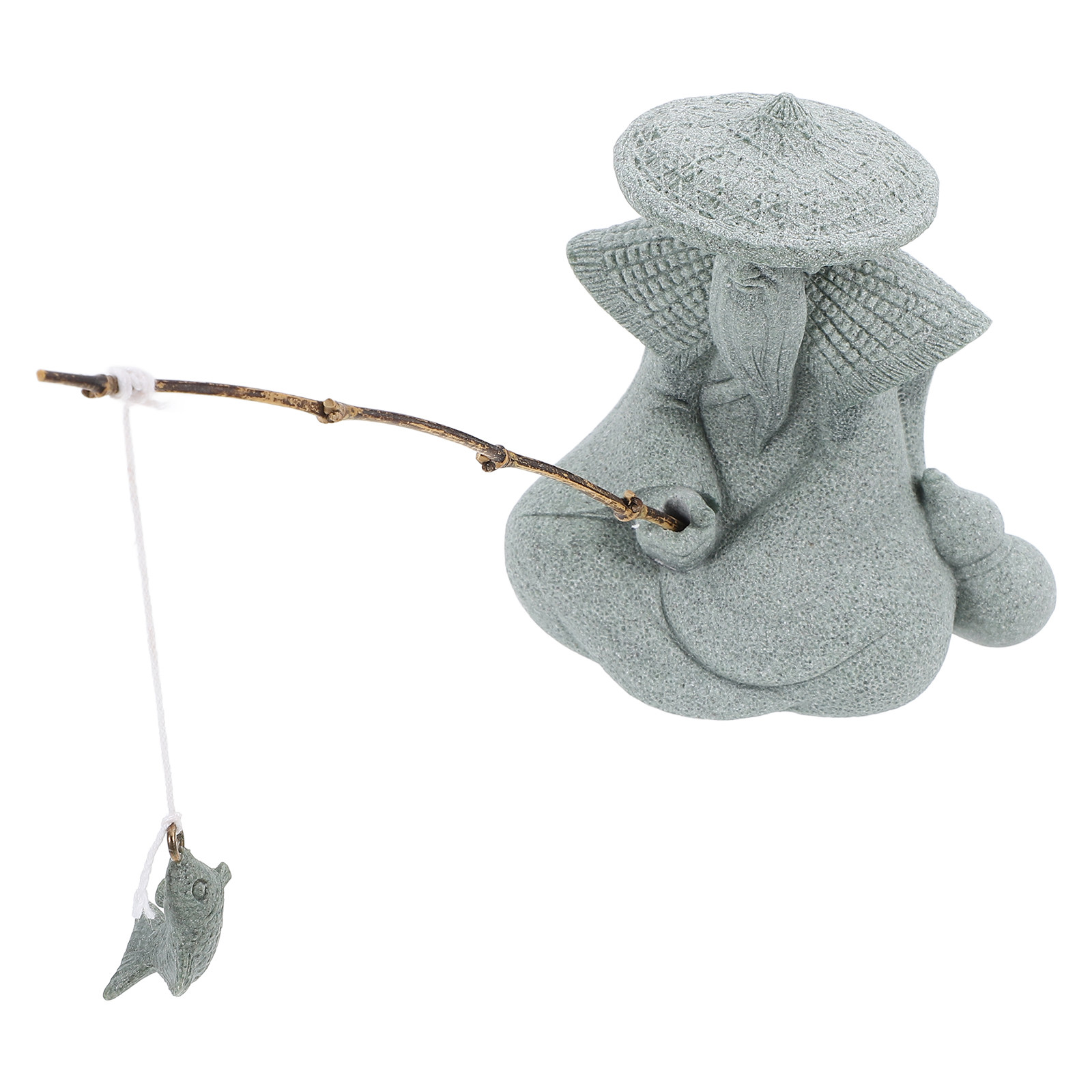 Mini Fisherman Statue Resin El - Aquarium Fish Tank 评论和价格