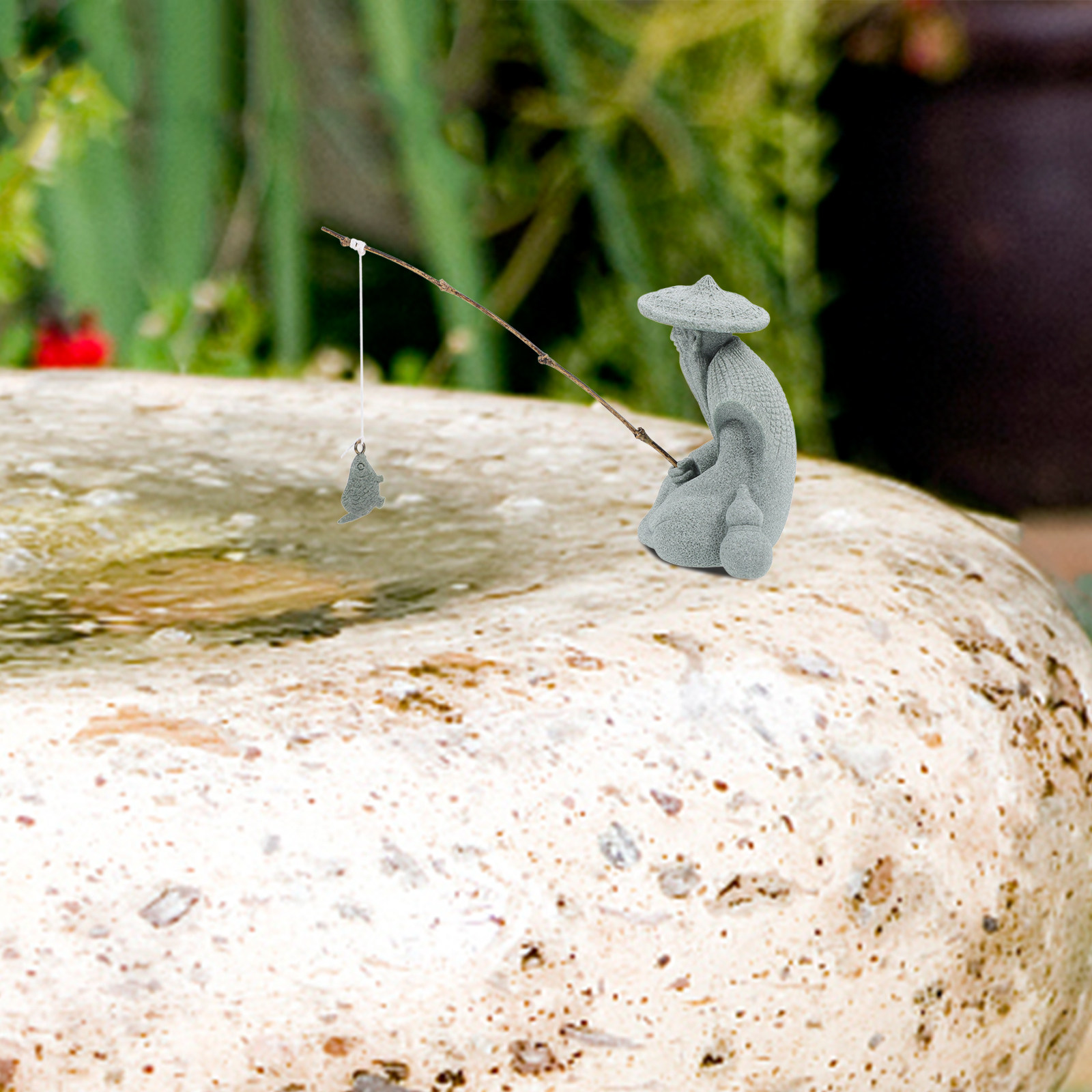 Mini Fisherman Statue Resin El - Aquarium Fish Tank 评论和价格
