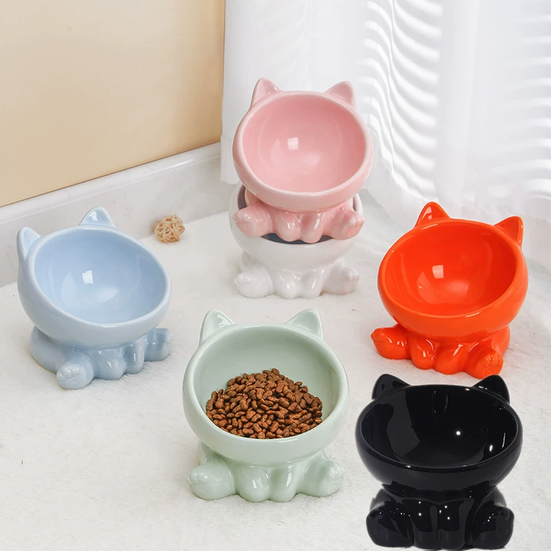 Ceramic Cat Dog Bowl High Feet - Royal Canin Food Medium 评论和价格