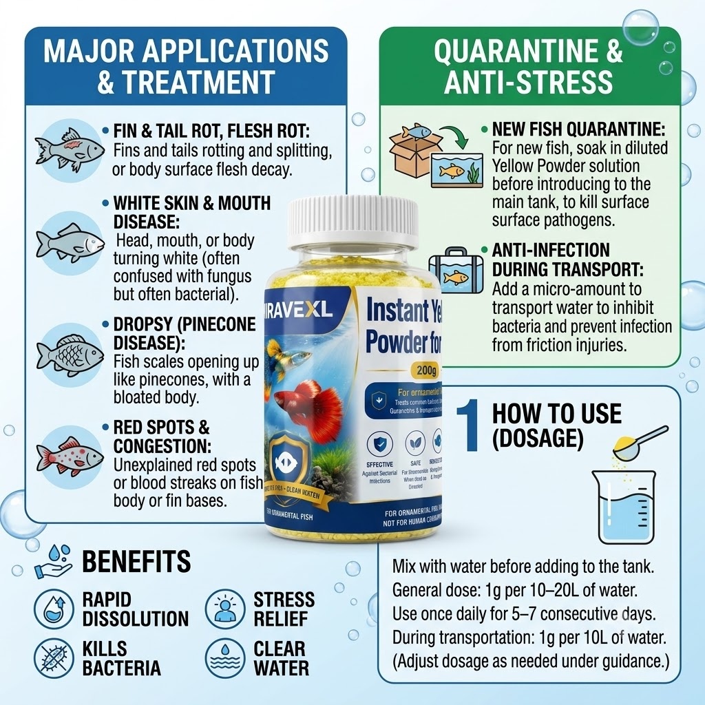 All-in-One Instant Yellow Powd - Aquarium Fish Vitamin 评论和价格