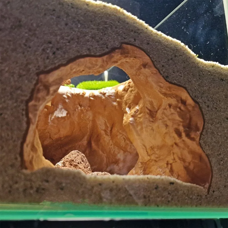 Sinkhole Cave Aquarium Ornamen - Aquarium Fish Cave 评论和价格