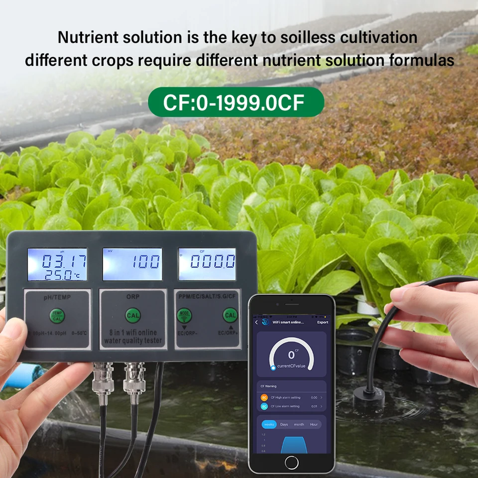 WiFi Digital PH ORP TDS EC Sal - Aquarium Fish Online 评论和价格