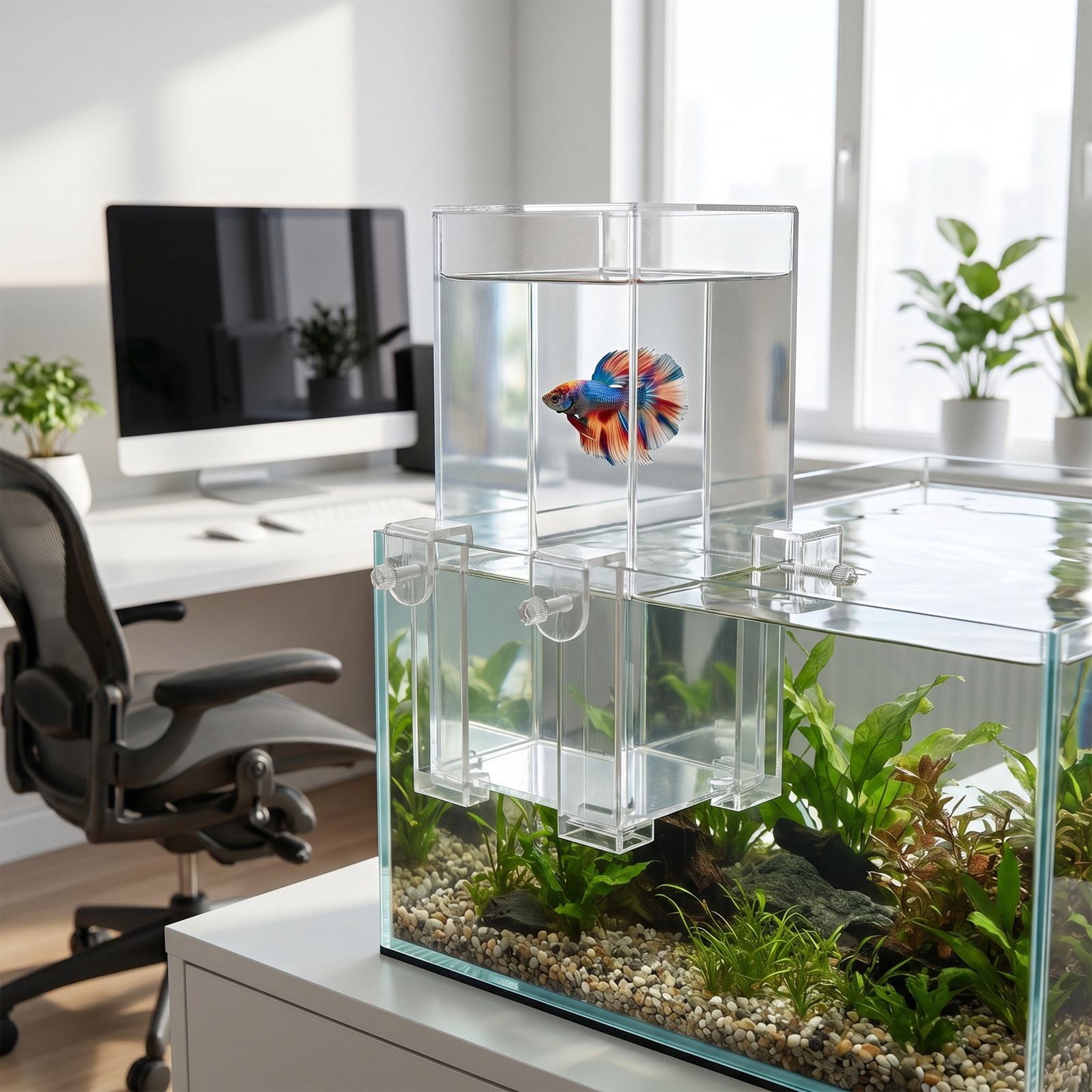 Suspended Fish Tank Aquarium R - Aquarium Fish Elevator 评论和价格