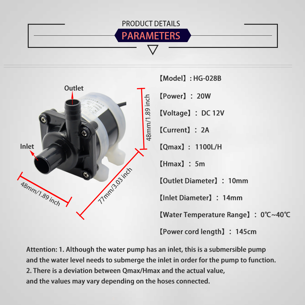 12V DC Brushless Small Submers - Aquarium Fish Tank 评论和价格