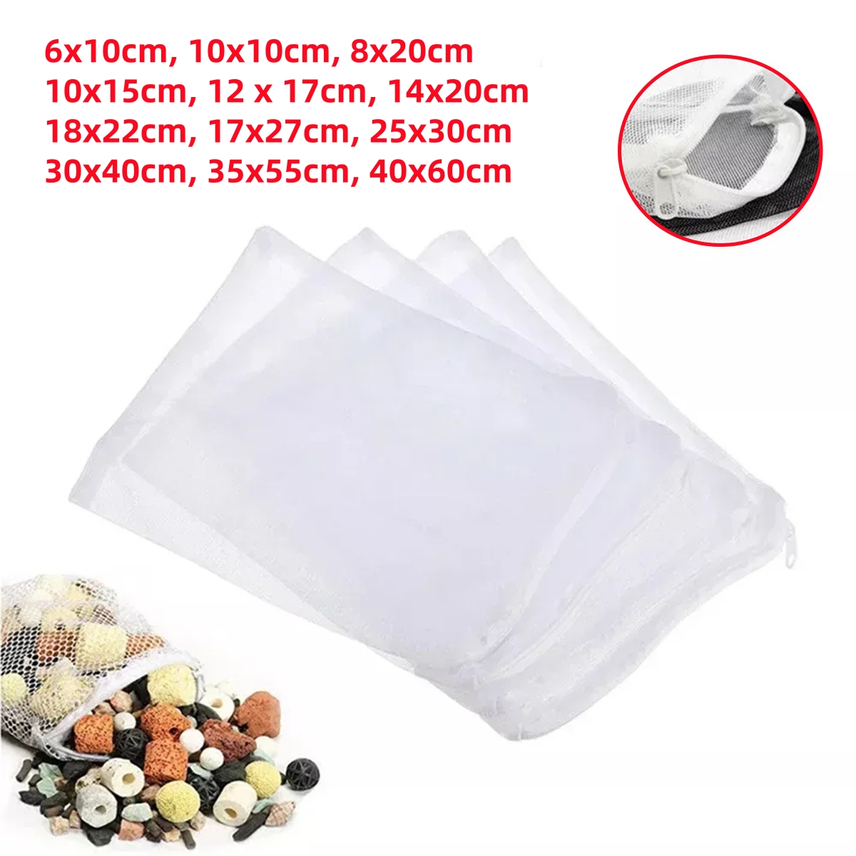 1/5Pcs Aquarium Filter Bags wi - Aquarium Fish Cave 评论和价格